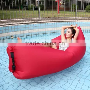 Outdoor Indoor Banana Shape Air Inflatable Waterproof Sofa/sleeping Bag/lounger With Headrest thumbnail-2