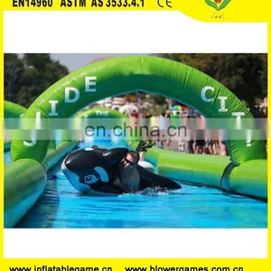 Large Entertainment Event Street Road Funny Inflatable Long Water Slides thumbnail-1