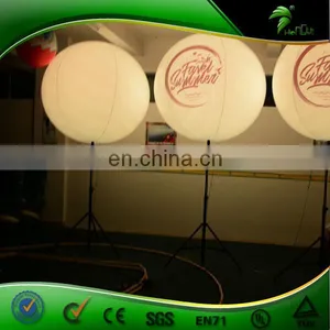 PVC Inflatable Tripod Light Balloon , Stand Inflatabel Led Balloon , Flashing LED Light Up Balloons thumbnail-1