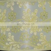 2015 African Yellow Swiss Voile Cord Lace Fabric With Stones thumbnail-5