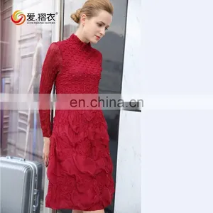 Apparel Factory Fashionable Women Long Sleeev Dress Custom Design thumbnail-2