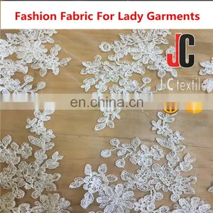NYLON MESH WITH EMBROIDER FABRIC FOR ONE PIECE DRESS thumbnail-1