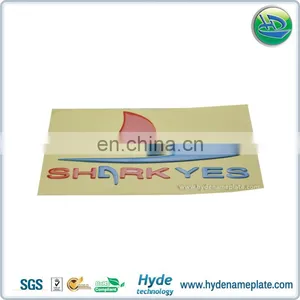 1.2mm Thick Embossed Flexible 3D Seperated Letters Plastic Sticker With Red And Blue Color thumbnail-6