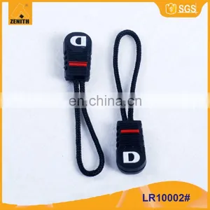 Customized Rubber Zipper Puller Slider With Rope LR10002 thumbnail-4