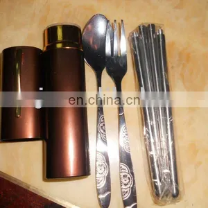 Steel Stainless Fork & Spoon thumbnail-1