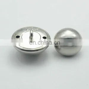 Fashion Silver Brass Domed Button 15mm thumbnail-1
