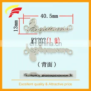 Zinc Alloy Cut Out 3D Logo Label , Metal Sewing Label With Custom Letters thumbnail-5