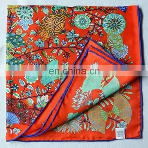 53cm Square Wholesale China Factory Silk Printed Scarf thumbnail-1