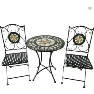 Metal Outdoor Folding Table Coffer Table Round Table thumbnail-4