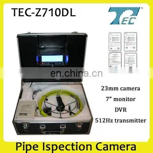 23mm 50m Cable Waterproof Pipe Inspection Drain Video Camera, Underwater Camera TEC-Z710DL thumbnail-1