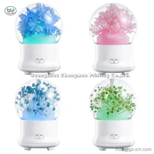 Eternal Immortal Flower Essential Oil Aroma Diffuser Humidifier Ultrasonic Aromatherapy 7 Color LED Night Light for Office Home thumbnail-1