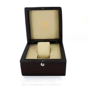 Custom Luxury Printed Logo Cheap Wood Watch Box With High Quality Packaging Box thumbnail-1