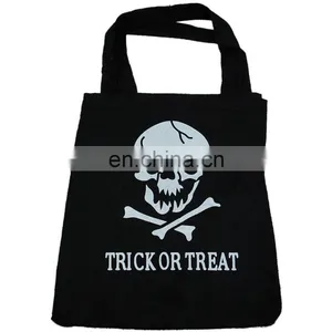 Wholesale Halloween Felt Pumpkin Candy Tote Bag for Kids Trick or Treat Bag thumbnail-4