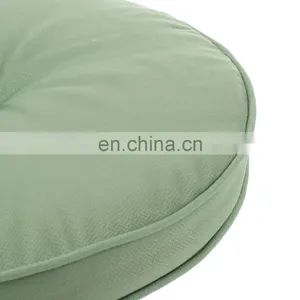 Home Decor Cyclic Breathable Solid Color Light Green Round Chair Pad Seat Cushion Pad thumbnail-3
