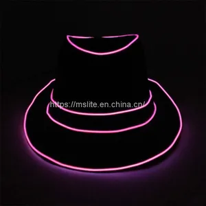 10Pcs European and American Popular Stage Led Luminous Jazz Hat thumbnail-5