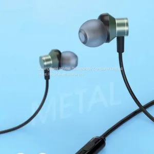 OEM/ODM Wired Earphone 3.5mm Headphones 1.2m Cable Head Set Noise Cancelling Earbugs thumbnail-1