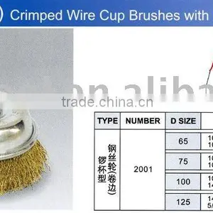 Crimped Wire Cup Brushes With Nut thumbnail-1