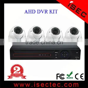 8ch Ahd Dvr Kits Including 4pcs 1mp Dome Ahd Camera and 4pcs 1mp Bullet Ahd Camera for the Cctv Security System thumbnail-2