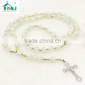 A&J Catholic Amber Rosary Necklace thumbnail-4