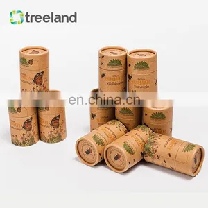 Custom Logo Food Grade Compostable Kraft Paper Tube With PLA Liner thumbnail-5