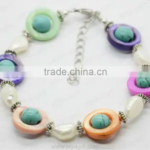 Fashion 2012 Joya Turquoise Beaded Anklet thumbnail-1