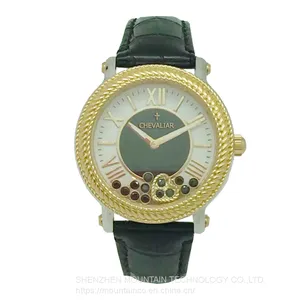 Genuine Leather Woman Watch Stainless Steel Fashion Lady Watch Quartz Wrist Gift Watches thumbnail-4