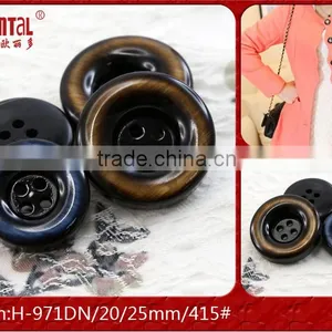 4-holes Dyed Brushed Effect Blue Colour Coats Button thumbnail-1