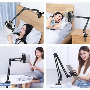 High Quality Flexible Long Arm Lazy Cell Phone Bracket Holder Desk Clip Mount Tablet Stand Clamp for Bed Desktop Dormitory thumbnail-4