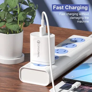 US EU Plug USB Fast Charing Wall Charger 1M USB Cable For IPhone For Huawei for Xiaomi thumbnail-4