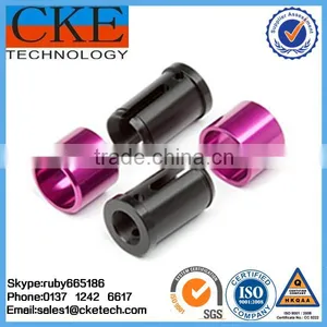 Anodized Aluminum Turning Bushing Precision CNC Machined Factory thumbnail-1