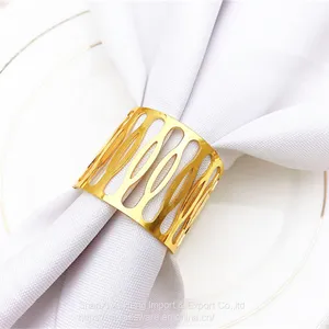 Electroplated Gold Silver Black Napkin Ring Holder on Wholesale thumbnail-3
