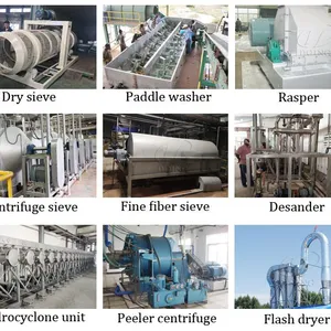 Cassava Tapioca Starch Extraction Facility Cassava Starch Making Machine Cassava Starch Grinding and Separating Machinery thumbnail-1