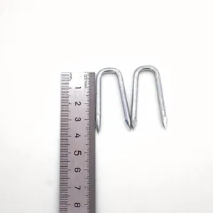 China Factory Produced 50mmx5mm Dia U Shaped Nails With Custom Packaging thumbnail-5