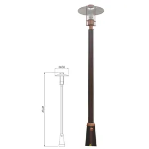 Landscape Lamp WD-T378 | Aluminum Garden Light | PMMA Diffuser | UFO Shape | Halogen E27 G12 thumbnail-1