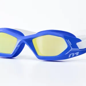 Junior Swim Goggle 3D Gasket Wide Vision Anti-Fog Uv Protected Waterproof Mirror Coating High Definition Lens thumbnail-2