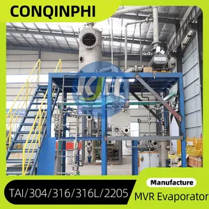 Food Processing Wastewater MVR Evaporator for Syrup Recovery 316L Stainless Steel CIP thumbnail-2