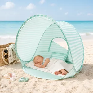 Pop Up Baby Tent With UV Protection, Portable Baby Beach Essentials, 35.4