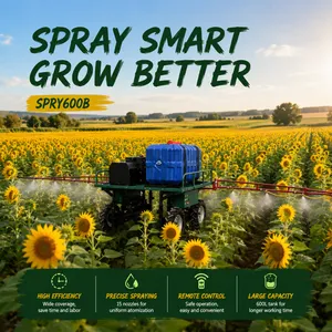 High Clearance Agricultural Sprayer Machine 600L Remote Control Boom Sprayer for Crop Farm Orchard SPRY600B thumbnail-1