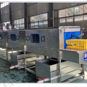 Fully Automatic Continuous Cleaning Machine for Turnover Baskets, Soybean Product Baskets, and Turnover Pallets thumbnail-1