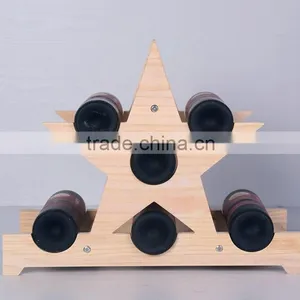 Eco-Friendly Wooden Wine Holder Tree Wine Rack, Wine Bottle Display Shelf, Handmade Wooden Wine Rack thumbnail-2