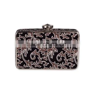 2016 the Most Popular National Style Wholesale Leather Hard Shell Clutch Bag for Party thumbnail-1