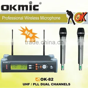 OK-82 Dual Channels/UHF PLL 32/99 Channels Wireless Microphone thumbnail-1