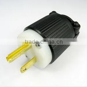 UL Listed Thermoplastic Nema 5-20P Plug/electrical Extension Plug/Nylon Plug thumbnail-3