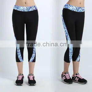(OEM/ODM Factory) Yoga Pants Brand Yoga Crops Fitness & Exercise Crops Pants Yoga Brand Quick-dry thumbnail-3