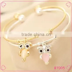 Personalized Owl Pendant Bracelet.wish Bracelet thumbnail-1