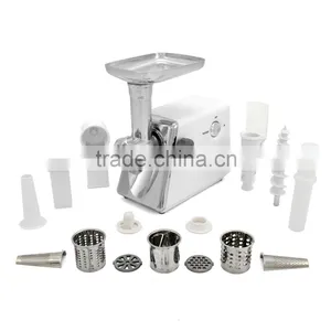 Electric Meat Grinder Mincer Sausage Maker Stuffer Food Kitchen Stainless Steel thumbnail-1