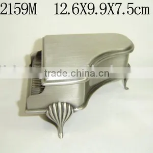 Pewter Polished Piano Shaped Metal Jewelry Box(LD-2159M) thumbnail-1