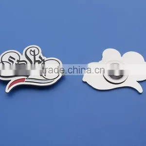 UAE Flower Magnet Pin Silver Badge Customized Metal Badge thumbnail-4