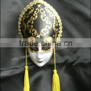 Hanging Ornament Plastic Venice Mask With Earrings Luxury Venetian Masks With Magnet for Party Carnival Decoration thumbnail-1