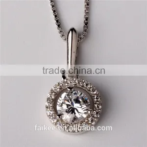 Cheap 925 Sterling Silver Pendant Necklace,Classic Silver Pendant,925 Sterling Silver Diamond Necklace thumbnail-2